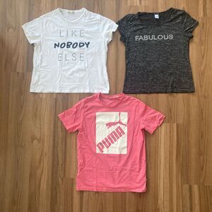 Cotton:on /  Olivia Blu / Puma Set of 3 Women's T-Shirts (Size Large) Fabulous